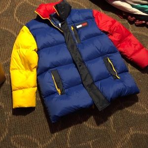 Multi colored Tommy Hilfiger puffer jacket